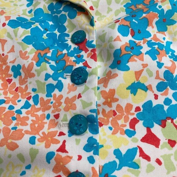 TAHARI Outerwear Arthur S. Levine Lined Multicolored Jacket Floral Size 6 - Picture 8 of 10